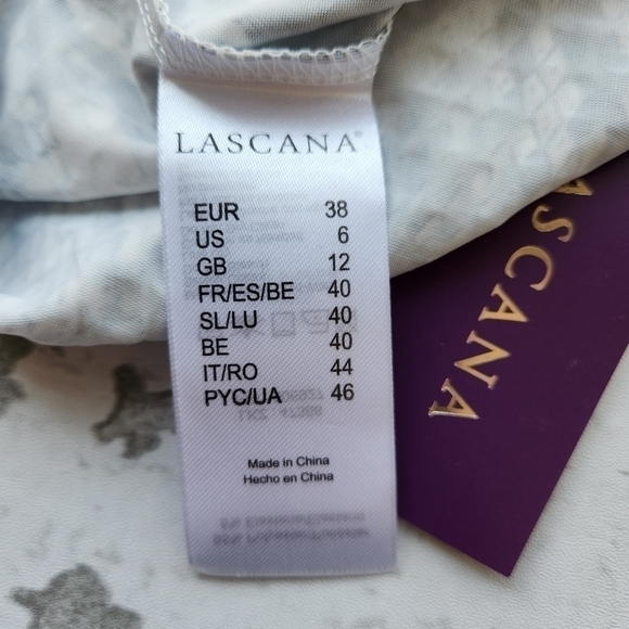 LASCANA Gray Foil Snake-Print Miniskirt Size 6 NWT - Picture 13 of 14